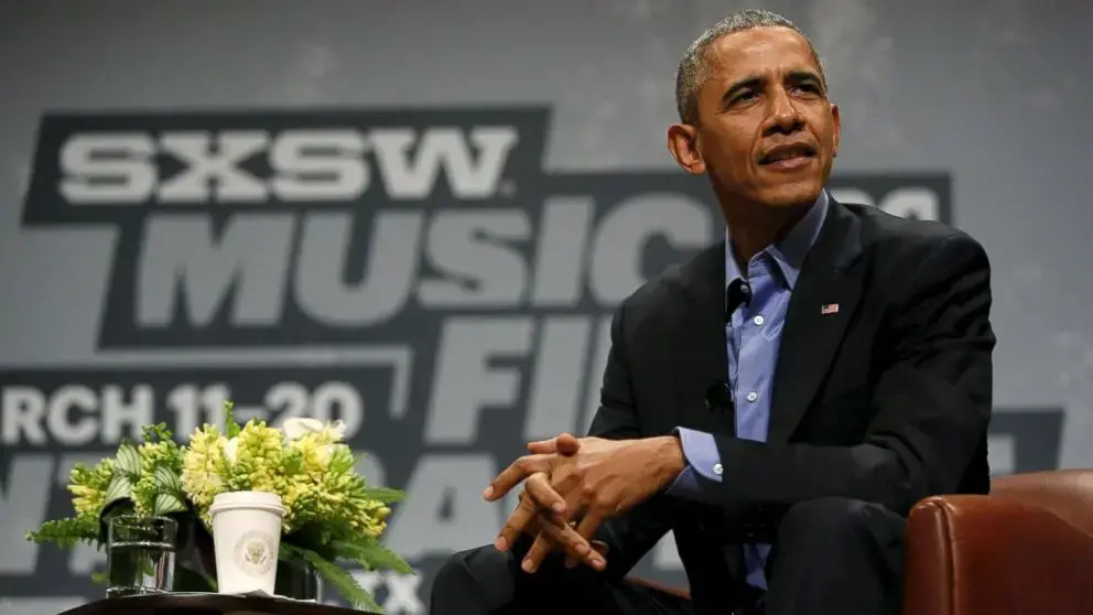 US President Barack Obama gives a keynote address at SXSWi 2016. Photo credit: Tech News by snapmunk