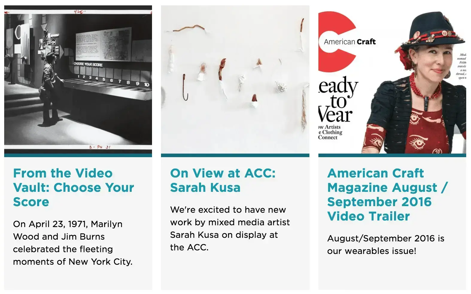 American Craft Council screenshot