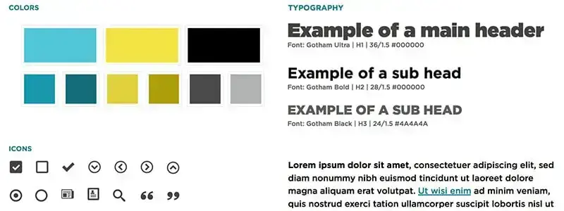 Style guide for American Craft Council