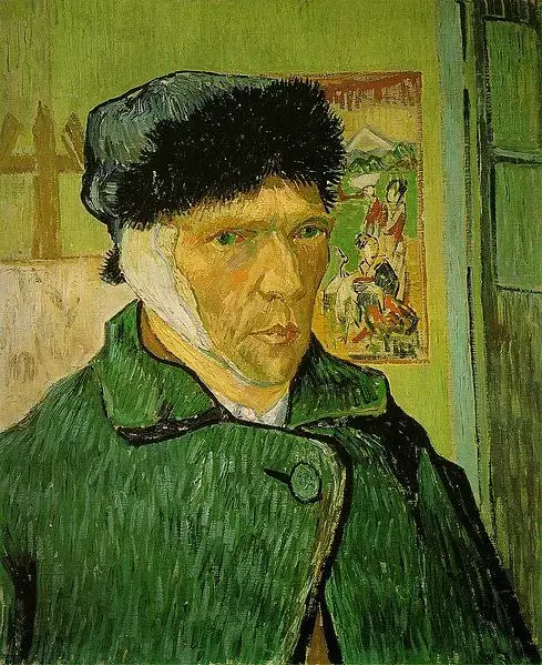 Self-Portrait with Bandaged Ear, Vincent Van Gogh, 1889
