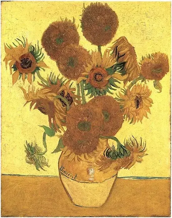 Still Life: Vase with Fifteen Sunflowers, Vincent Van Gogh, 1889