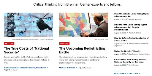 Brennan Center website