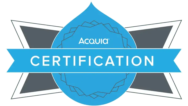 Acquia Certified Developer badge