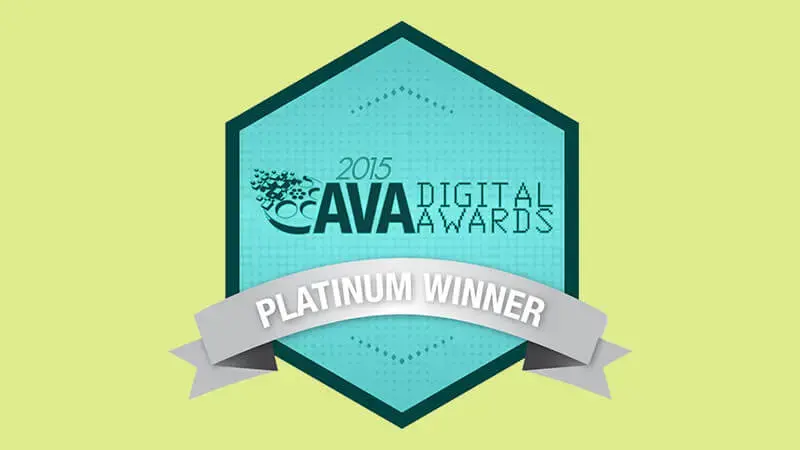 AVA Digital Awards Platinum winner