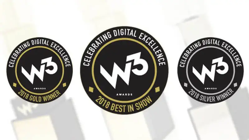 W3 Award winner for Digital Excellence