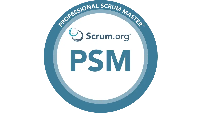 Scrum.org Professional Scrum Master badge