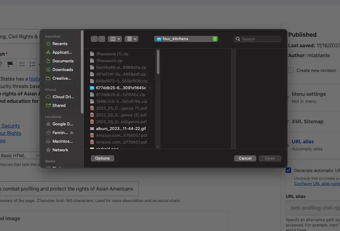 Filesystem image search in CKEditor5