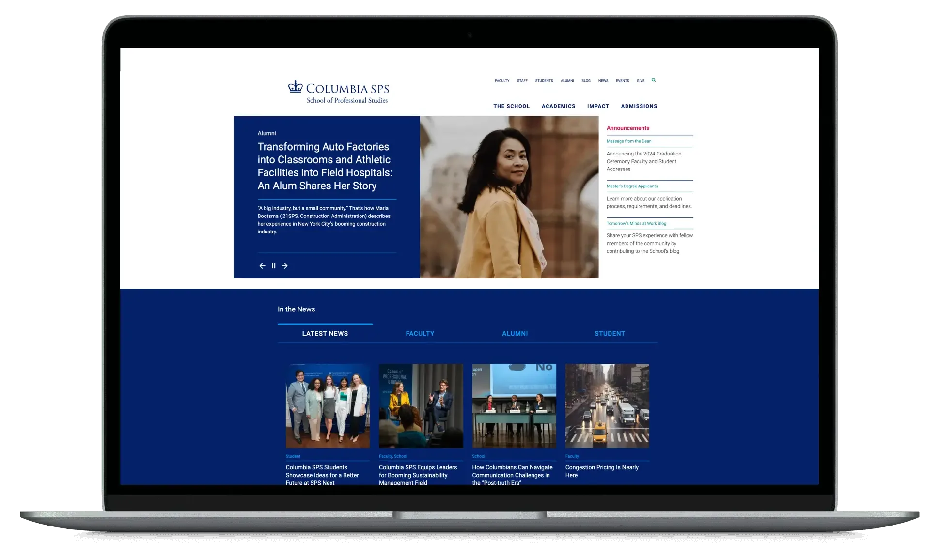 The Columbia SPS homepage