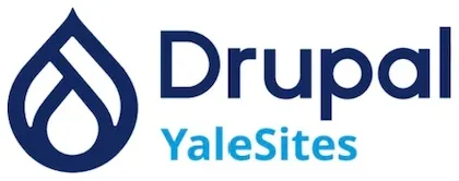 YaleSites logo - a combination of the Drupal logo and the text 'YaleSites'